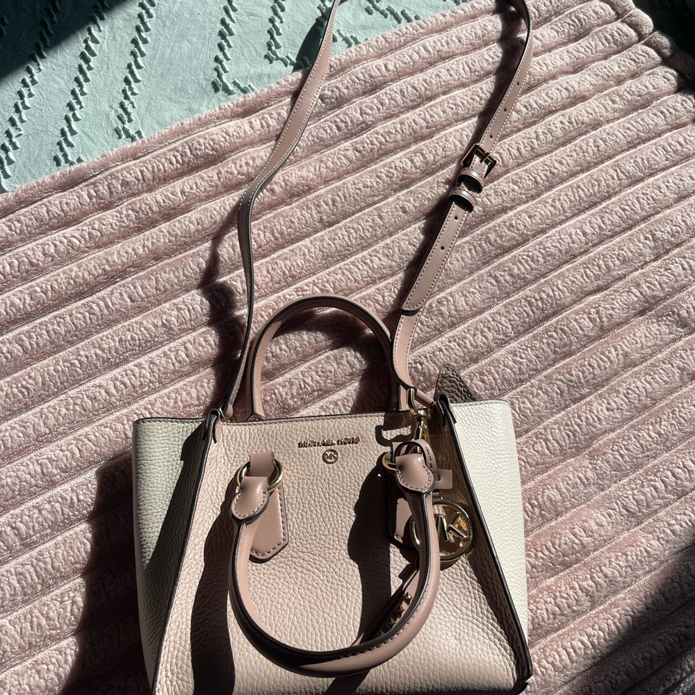 Michael Kors Pink and Cream Women's Bag